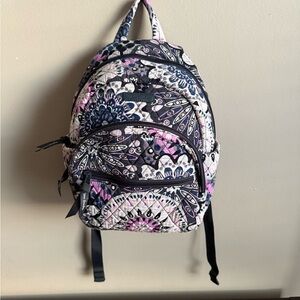 Vera Bradley Mimosa Medallion Small Backpack Purse. EUC